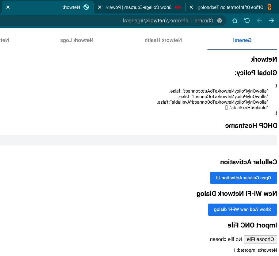 chrome eduroam